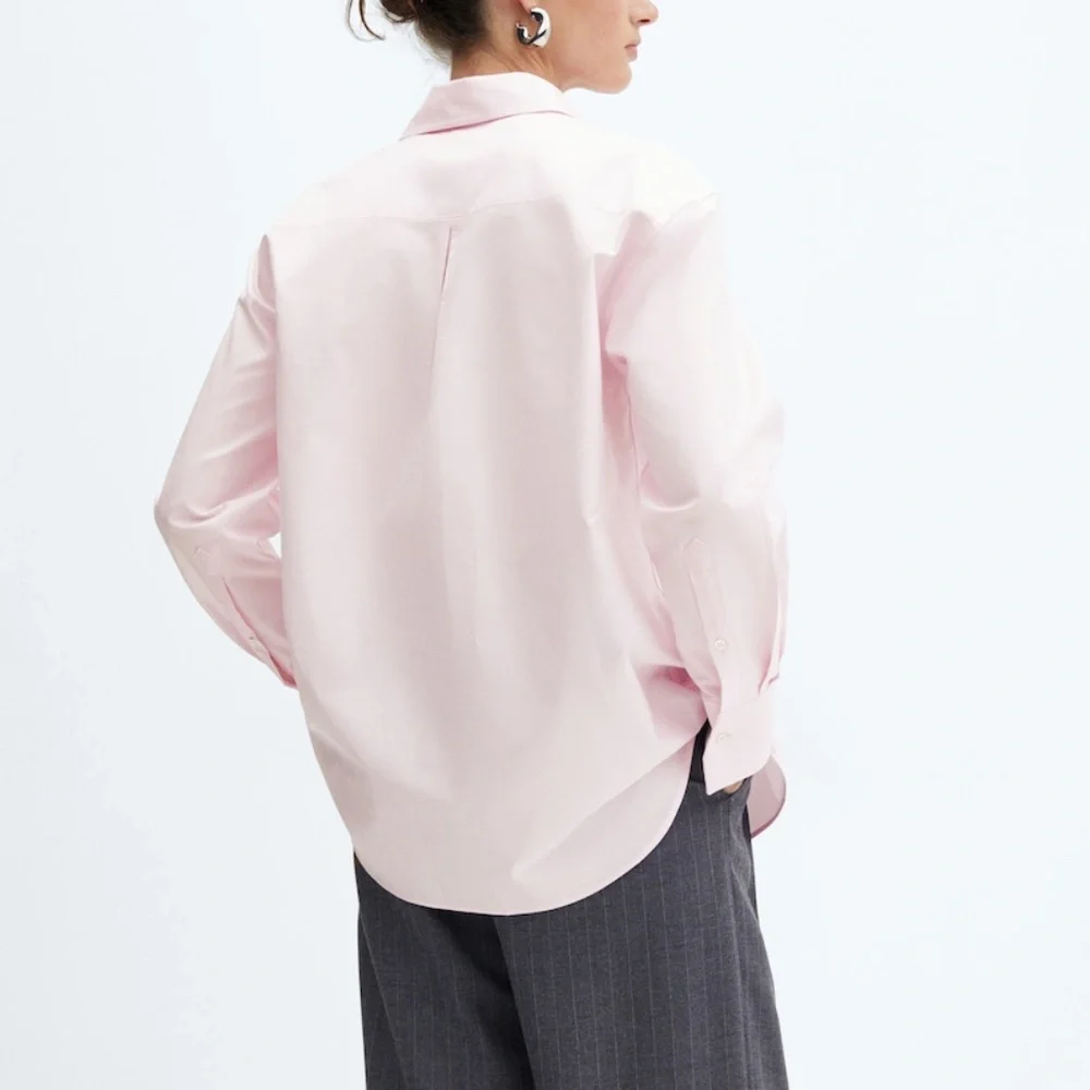 Mango - 100% Cotton Pink Oxford Button Down Shirt - Picture 2 of 7